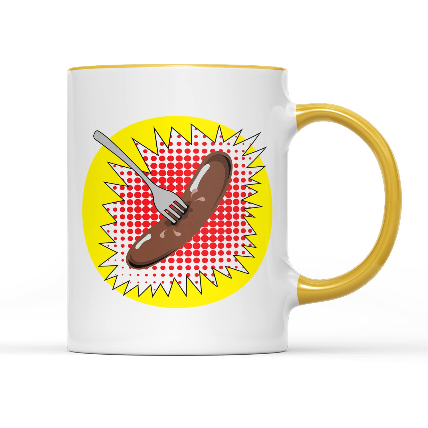 WillowGifts Charley Says Mug Tea Coffee Cup Childrens Kids Child British TV Short Film Series Public Information Lessons Strangers Safety Matches Boy Orange Cat Gift Present (Orange Handles)