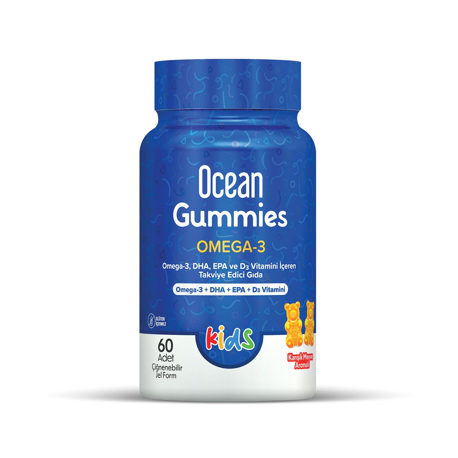 Ocean Kids Gummies Omega 3 60 Çiğnenebilir Jel Form