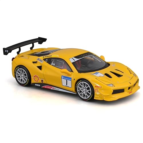 Miniatura 2 de Bburago B18-36306 43 Ferrari Racing 488 Challenge, Amarillo #1