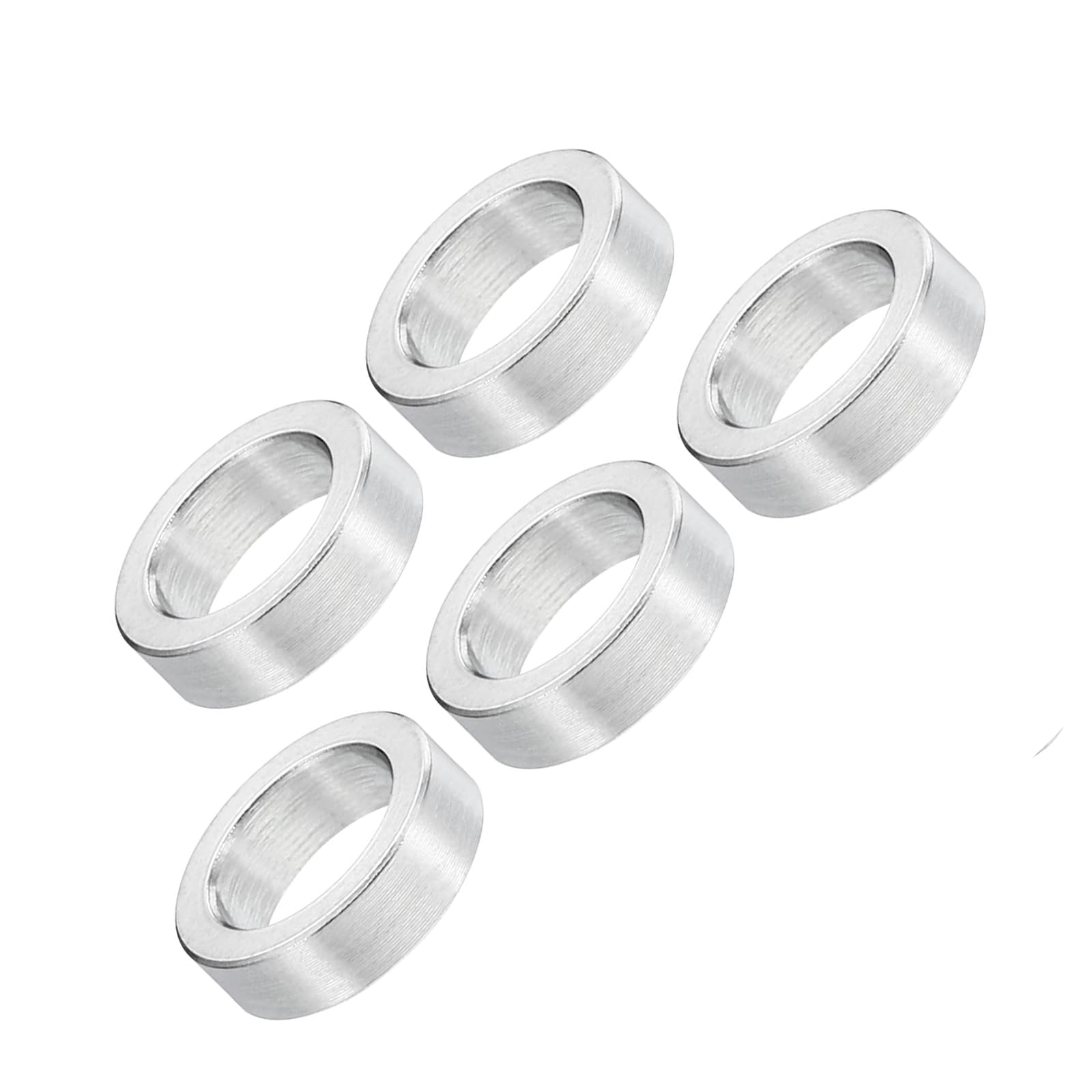 Unifizz M8 Stainless Steel Spacers, 5Pcs Round Metal Spacer Tubes 8.2mm ID x 12mm OD x 4mm Length Unthreaded Stainless Steel Standoff for M8 Screw Bolt Assemblies — image 1