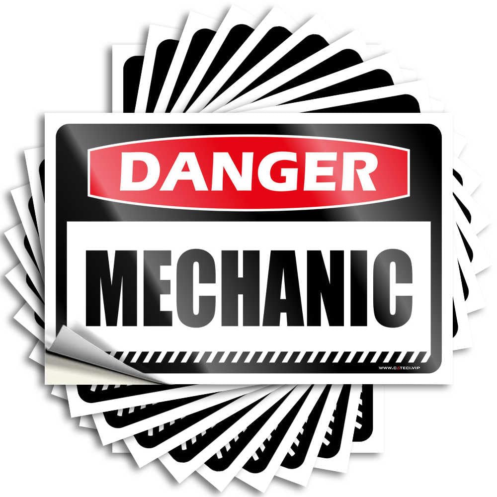 Fzfn Colour Tattoo Work Office Decor Easy Apply | Danger Mechanic Encouragement Cover Peel And Stick(6X9cm)