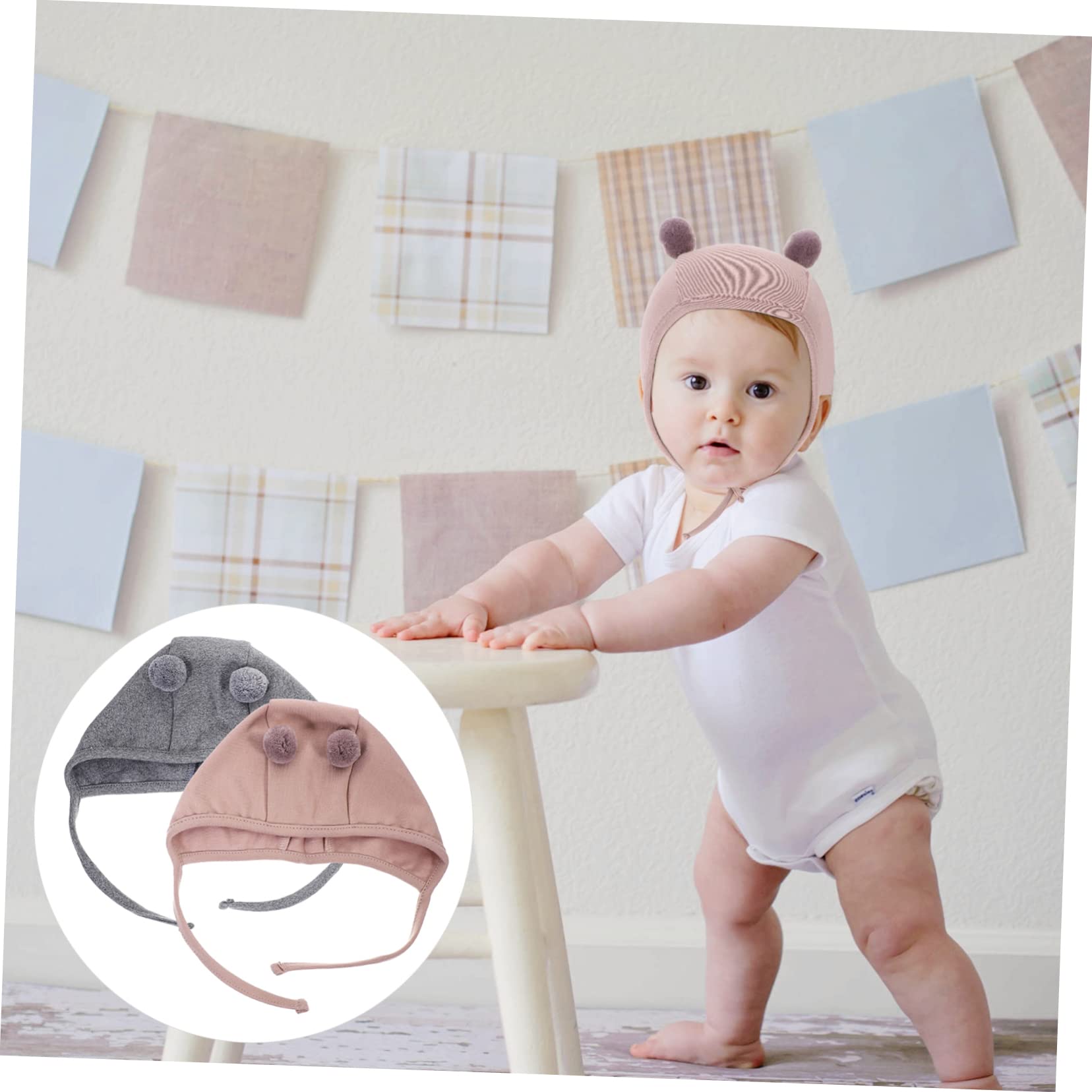 BESTonZON 6pezzi Cappelli per Ragazzo Ragazza Cotone con Orecchie Adorabili Cappellini Regolabili per Ragazzo Ragazza per e Autunno