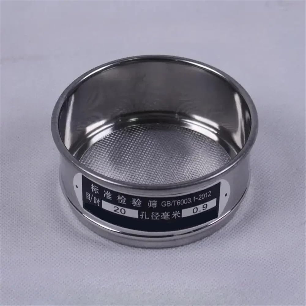 1 stücke Labor 12-200 Mesh Edelstahl Standard Dia 10cm Probenahme Mehl Mit Doppel-schicht(14mesh (1.43mm))