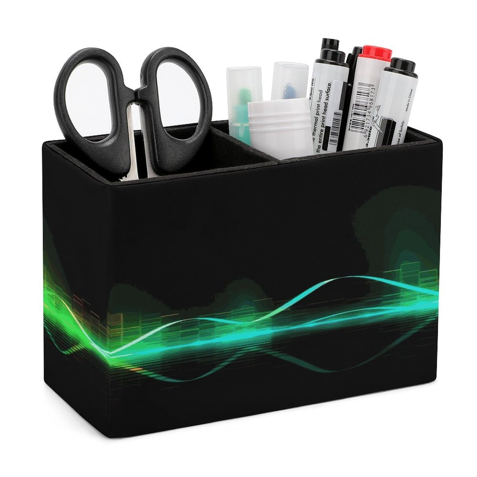 Pinceaux de maquillage et stylos en cuir : le rangement de bureau anti-désordre