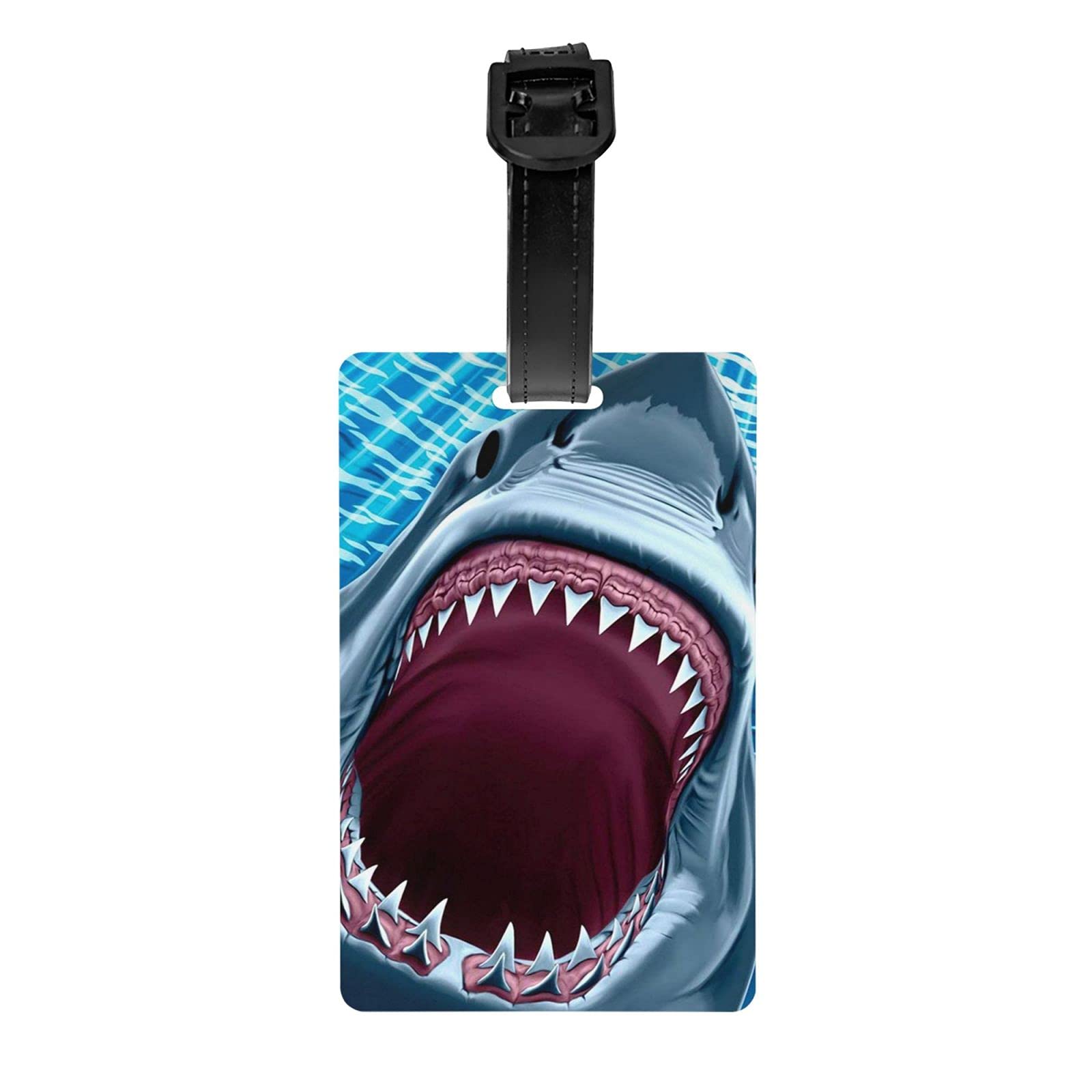 Buy Great White Shark Teeth Luggage Bag Tag Travel Suitcase Identifier