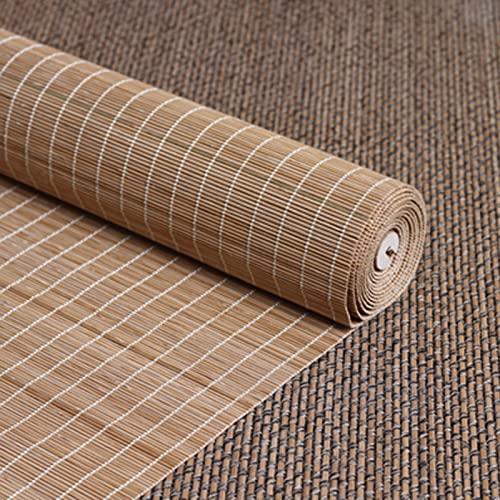 Gruytoie 140x163cm Persianas Romanas de Ventana de Madera, persianas de Ventana de filtrado de luz de bambú para Interior de hogar, Oficina, Cocina