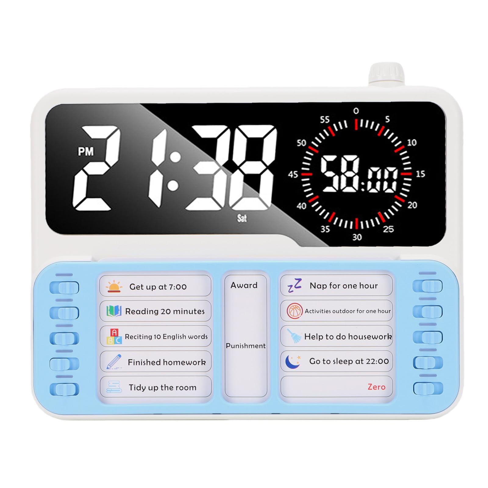 LICAEVEY Visueller Timer mit Aufgabenplan für Zuhause Klassenzimmer