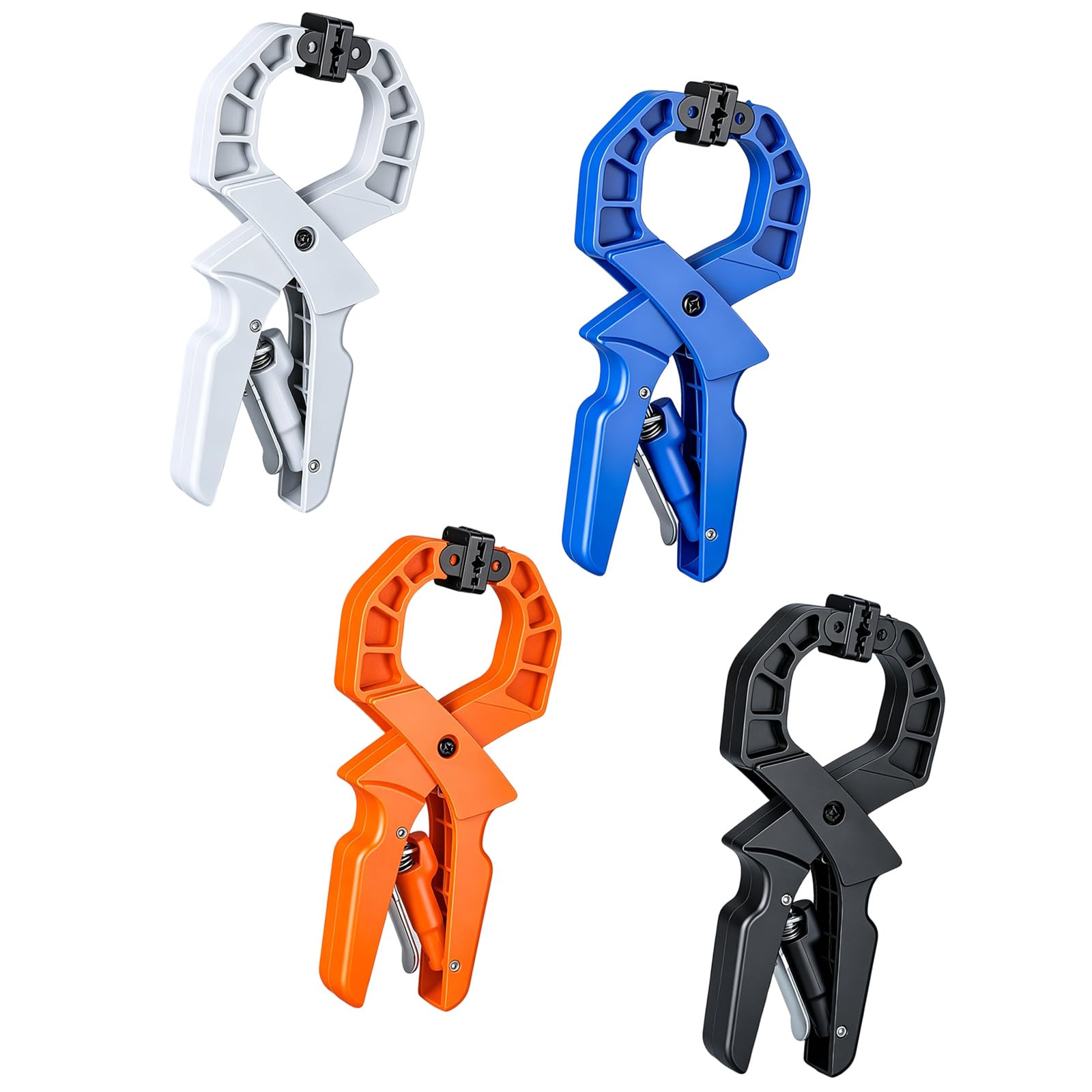 Multipurpose Spring Clamps Strong Quickly Release Clip for Woodworking Crafting and Household Fixing Tasks Ergonomic Handle Clamp