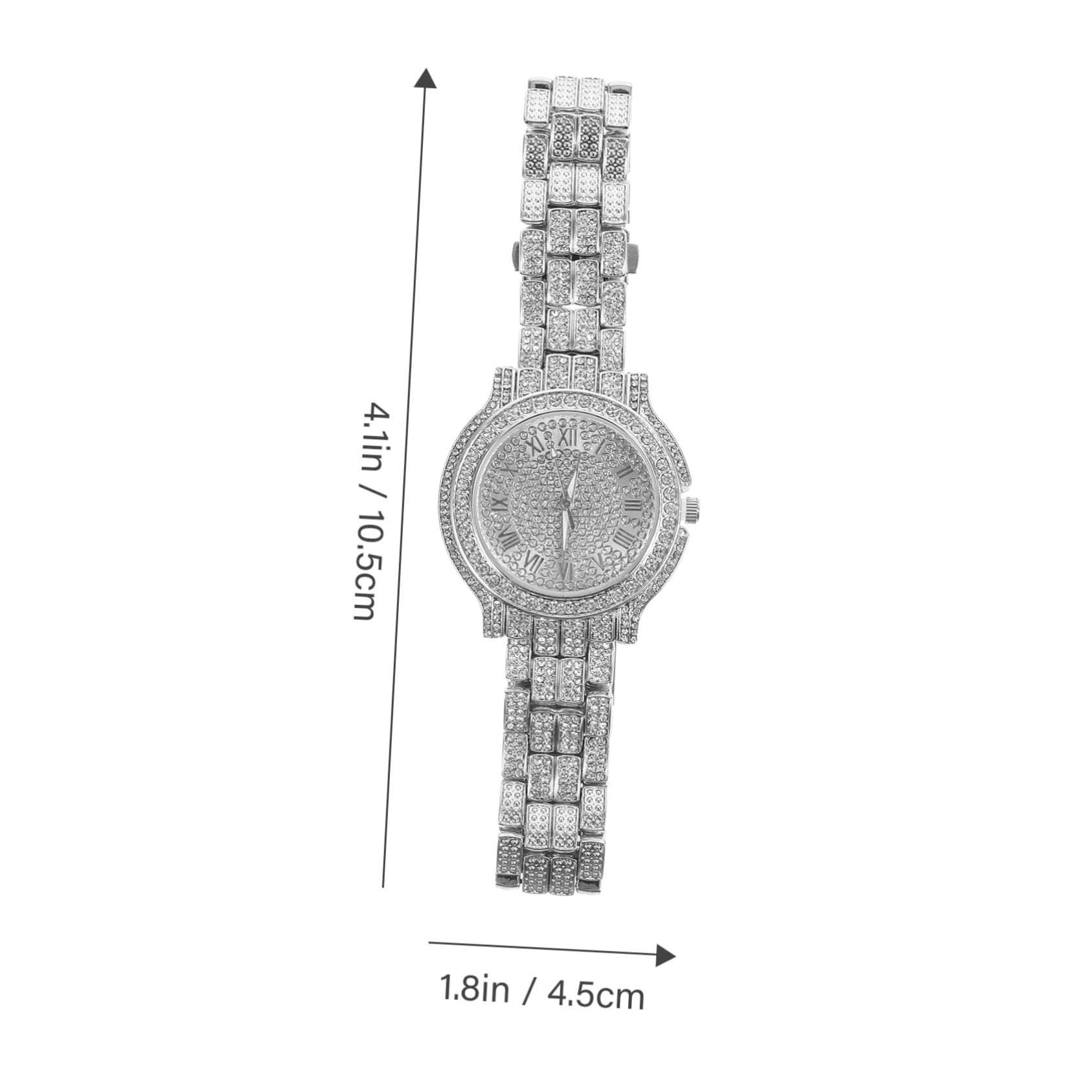 2stücke Damen Armbanduhr Mit Strasssteinen Elegantes Design Analoge Quarzuhr Für Freizeit Schule Party Und Besondere Anlässe Hochwertige Verarbeitung Komfortables Tragegefühl