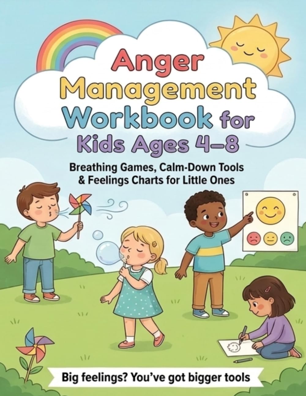 Anger Management Workbook for Kids Ages 4–8: Simple Breathing Games, Calm-Down Tools & Feelings Charts for Little Ones