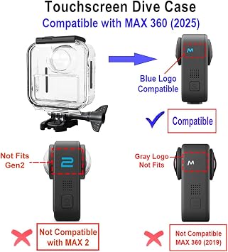Waterproof Case for GoPro MAX 360 2025 Camera
