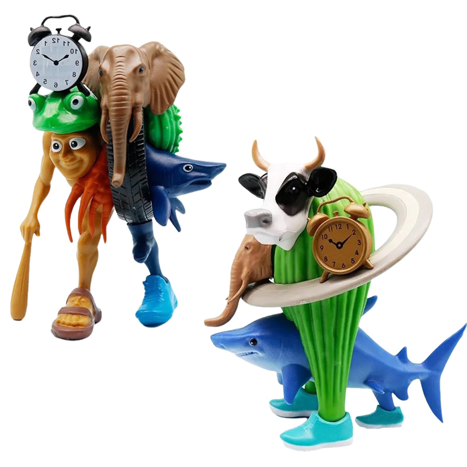 18cm Italian Brainrot Collectible Figures, Detachable Hybrid Creature Desktop Ornaments, Tralalero Tralala - Image 2