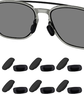 6 Pairs Replacement Nose Pads for Costa South Point|Flagler|Peli; for Oakley Latch Key|Cartridge|Spindle Sunglasses