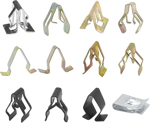 Miniatura 5 de 240 clips de sujeción para tablero de automóvil, 240 piezas, 12 tamaños, remaches de fijación, retenedores de metal, clips de sujeción de moldura