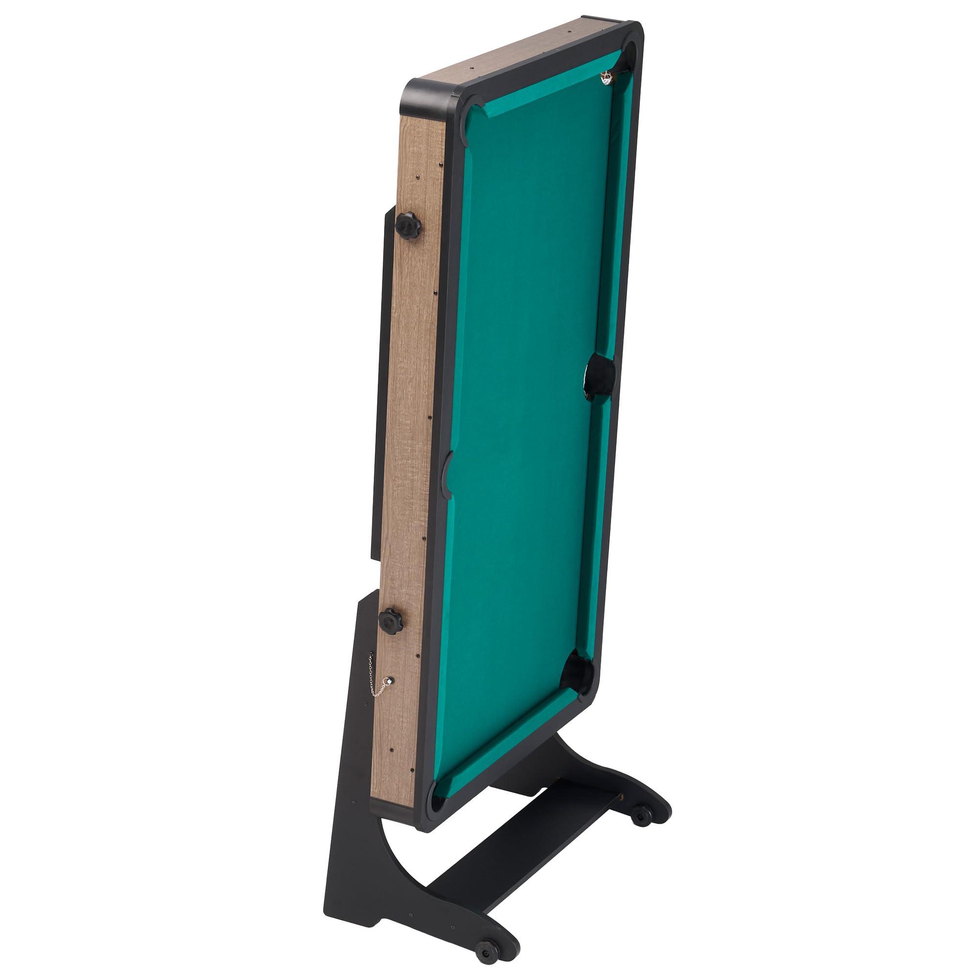 Véritable Billard Américain Pliable, Vert Anglais, 151.8 x 83.2 x 78.6 cm, Montage Simple, 2 Joueurs