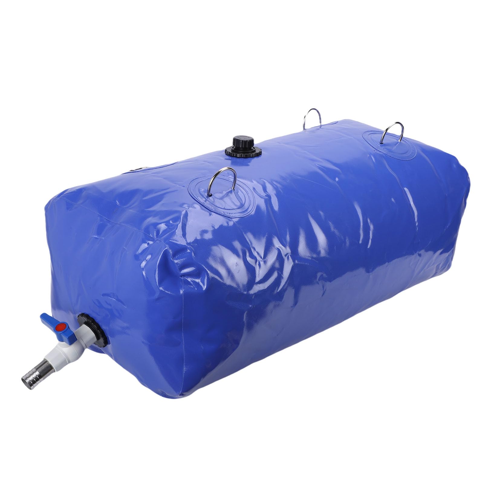 Depósito Agua Plegable 110L, Tanque Flexible PVC Almacenamiento para Jardín Camping Exterior