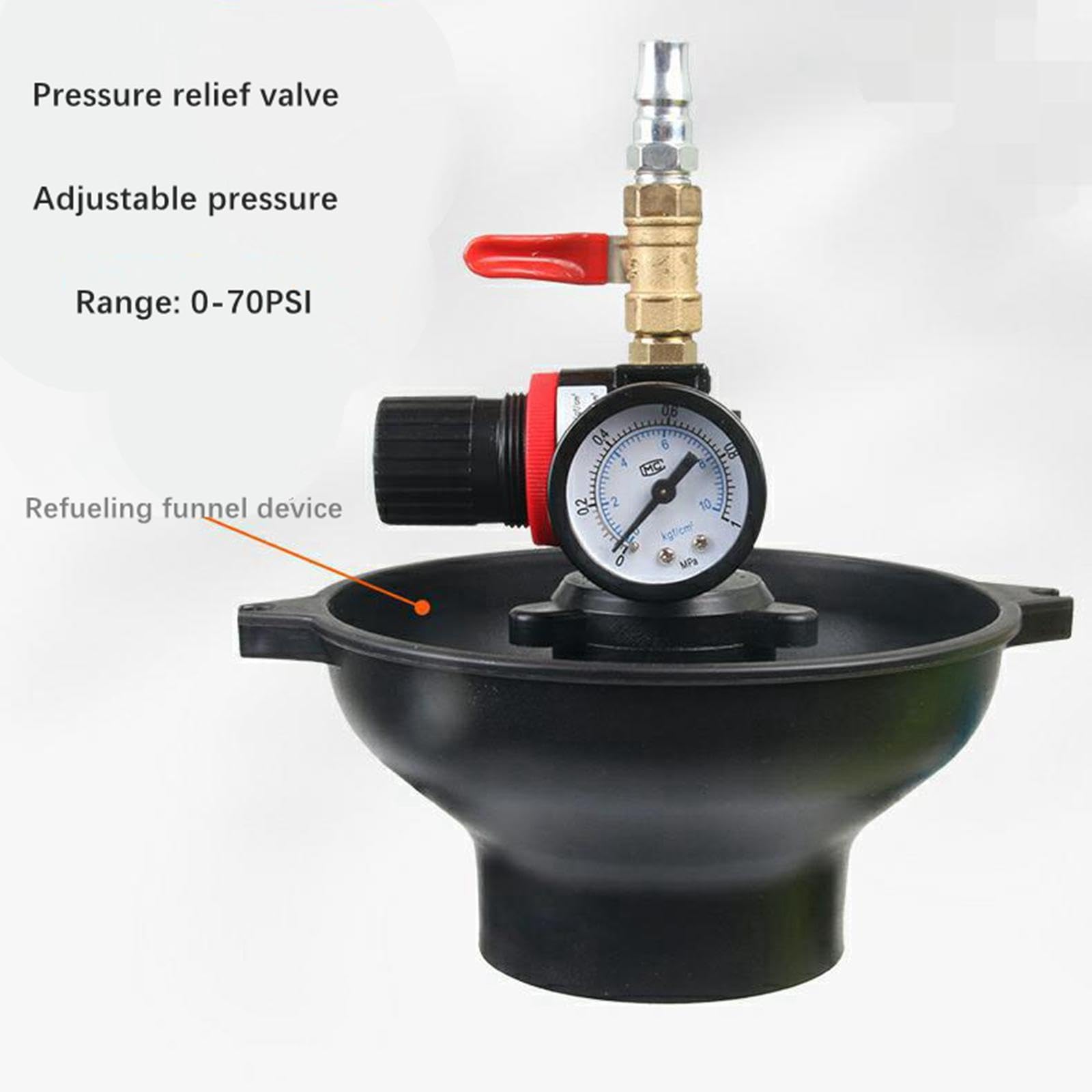 Pompa Pneumatica per Fluidi da 8 Litri, Serbatoio Olio, Riempitore ATF, Aspiratore, Estrattore, Coppa di Grande capacità, a Prova