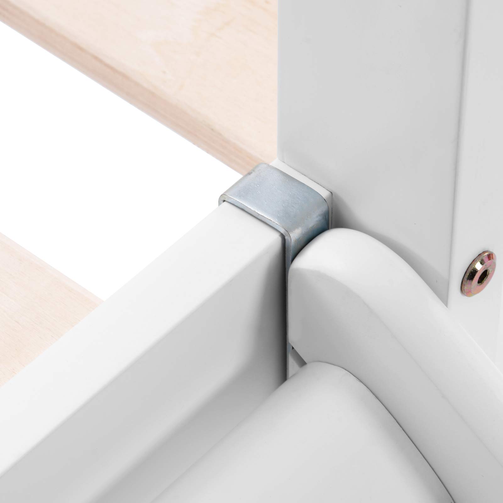 VSTAR66 Wooden Childrens Bunk Bed with Adjustable Ladder & Slide, Kids