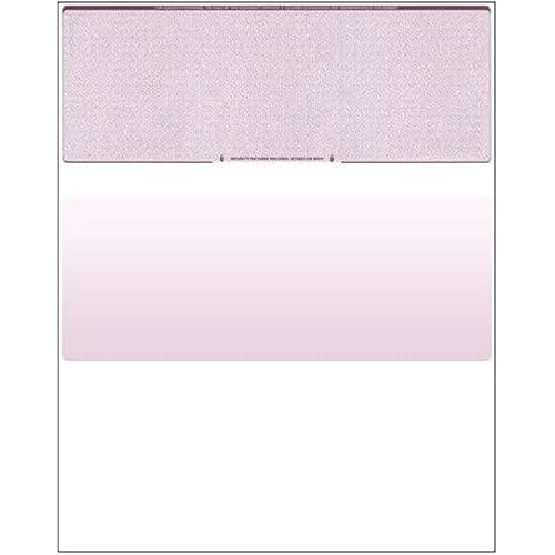 Compuchecks Check on Top Blank Check Paper - 100 Pack, Quick-Books & Laser Printer Compatible - Security Business Checks with Voucher - 8.5" x 11" Burgundy Diamond