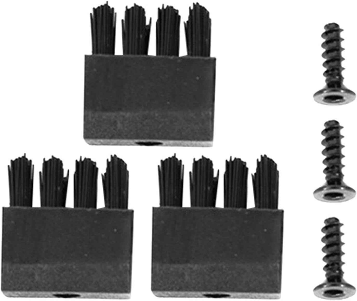 3 Sets Recurve Brush Arrow Rest Replacement Brush Arrow Rest Replacement Black