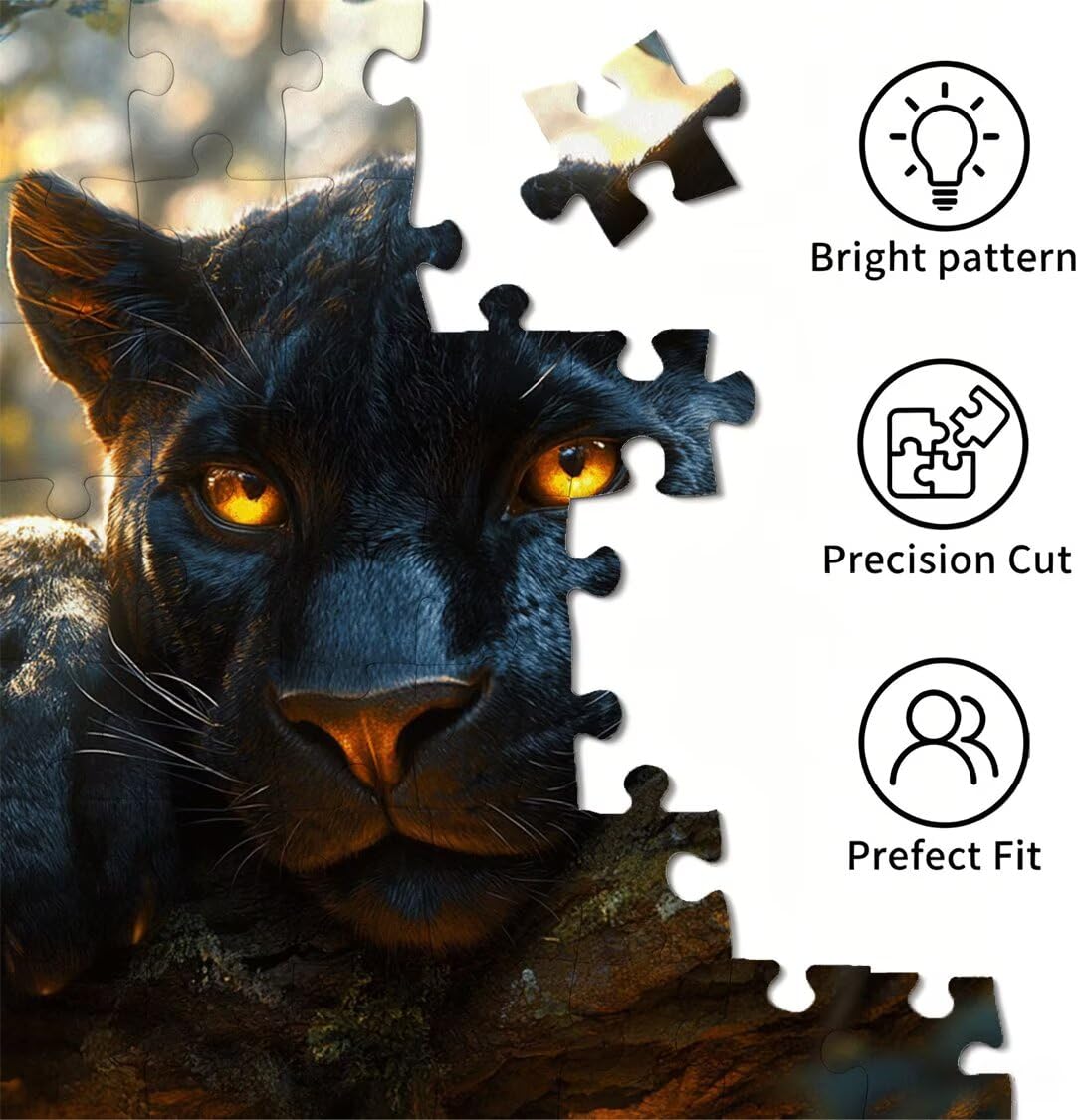 Puzzle 5000 Pezzi Leopardo Puzzle Legno Foreste, n-6