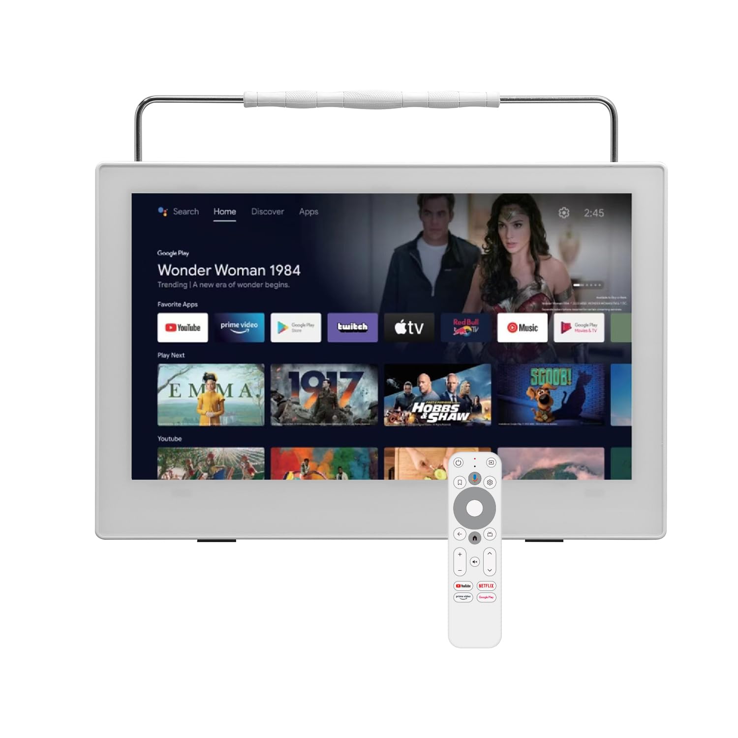 □未使用□防水ポータブルチューナーレスモニター 14型Android TV 楽天