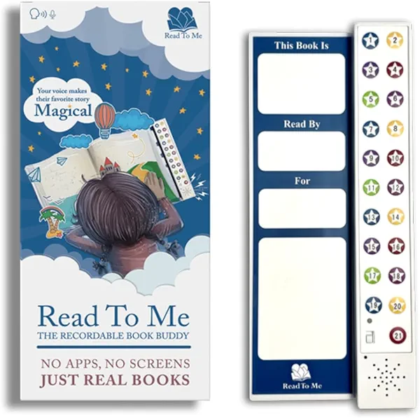 The Recordable Book Buddy – Screen-Free Storytelling Device for Kids, Personalized Audio Reader, Perfect for Grandparents & Long-Distance Families