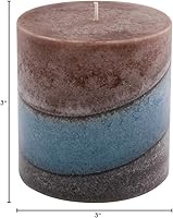 Vista 8 de Wicks N More Vela perfumada de pilar de Seaglass (3x3)