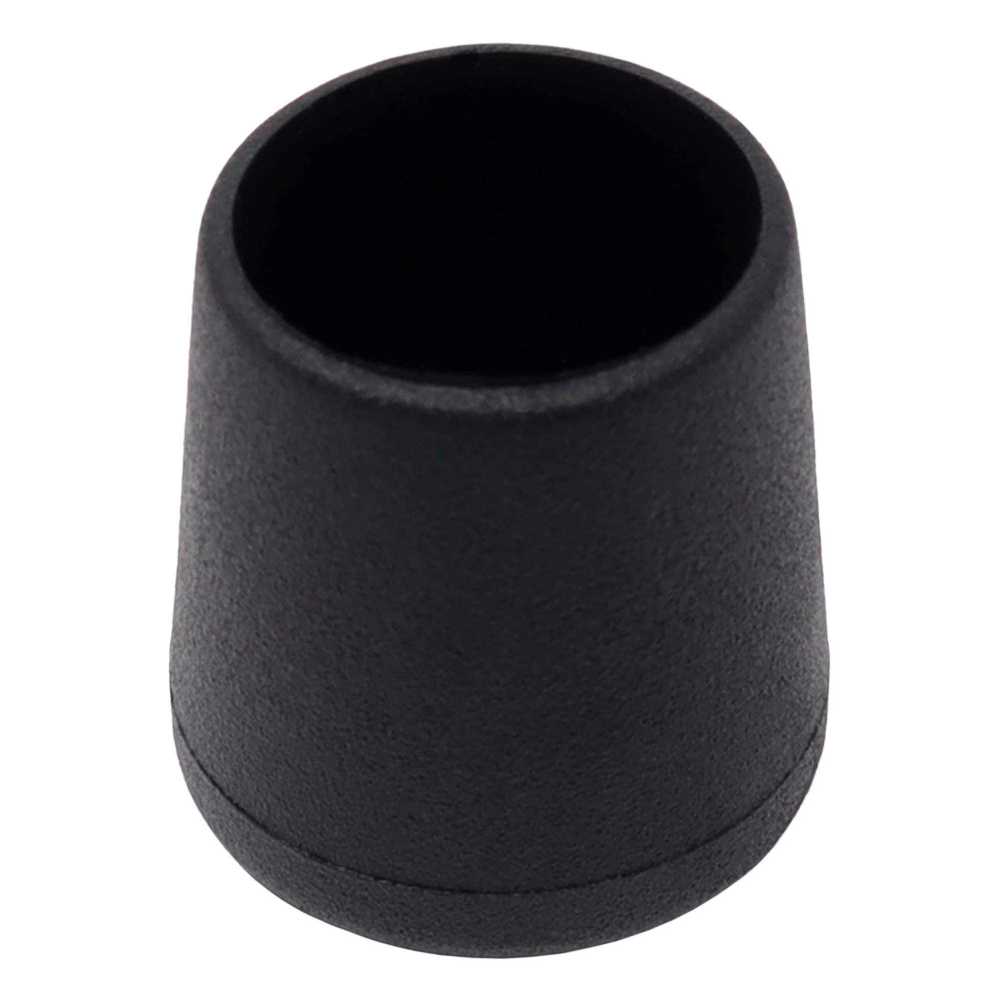 Adsamm® 100 x Tapas para Patas de Silla/Negro/diámetro 21-23 mm/Redondo/Tapas Protectoras para Patas de Silla/Tapas de Tubo para Patas Redondas de sillón