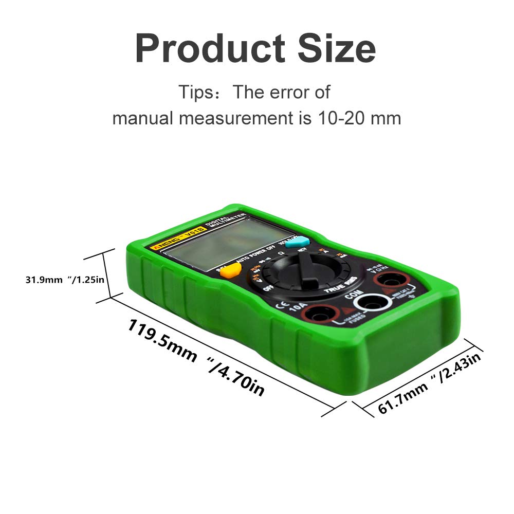 Buy ANENG V01B 4000 Counts Digital Multimeter Comprobador Automotive Electrical Dmm Transistor