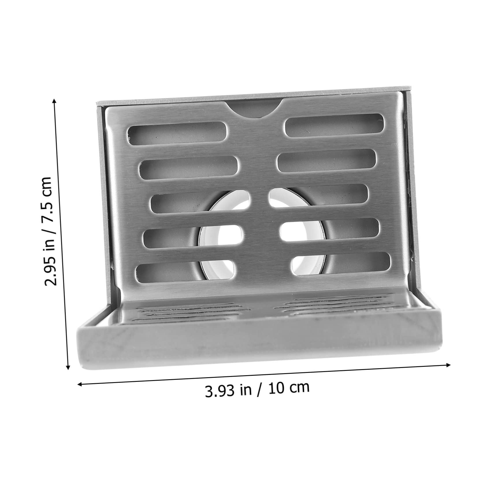 NUOBESTY 5 Piezas 304 Drenaje de Piso de Acero Inoxidable Drenaje de Piso de alcantarillado desperdiciar baño Drenaje de Piso Lateral de Pared Cubierta de Drenaje de Acero Inoxidable Plata