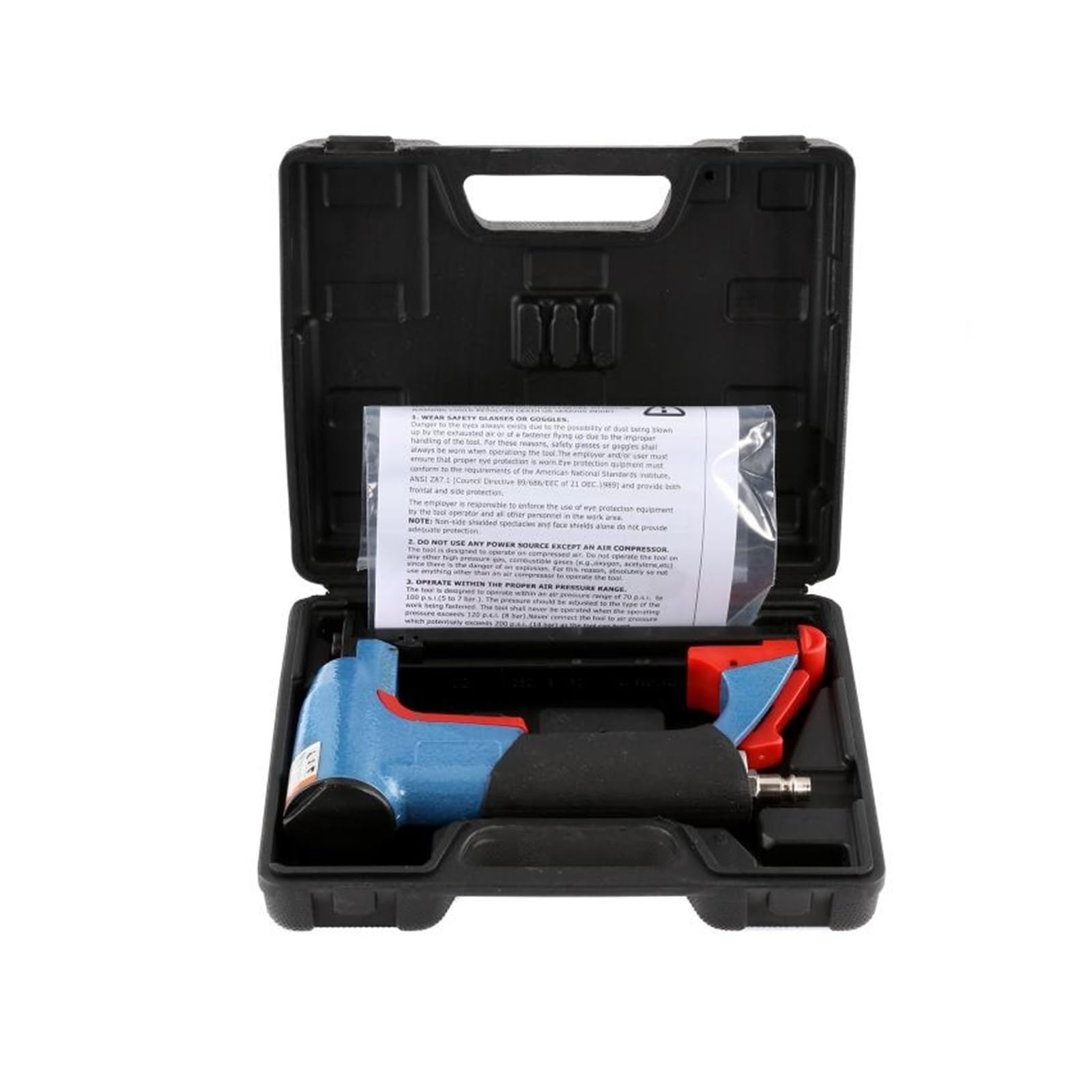 Pistola sparachiodi, Cucitrice Pneumatica Tipo U 4-16Mm Chiodatrice Fine Strumento Mobili Blu Lavorazione Del Legno Rivettatrice For Pistola Ad Aria Compressa