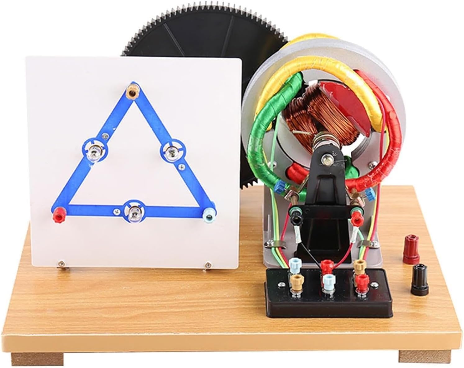 Modelo Físico De Generador Trifásico De Ca/CC Accionado Manualmente: Observe Su Estructura De Funcionamiento. Material Didáctico De Física para Proyectos De Bricolaje.
