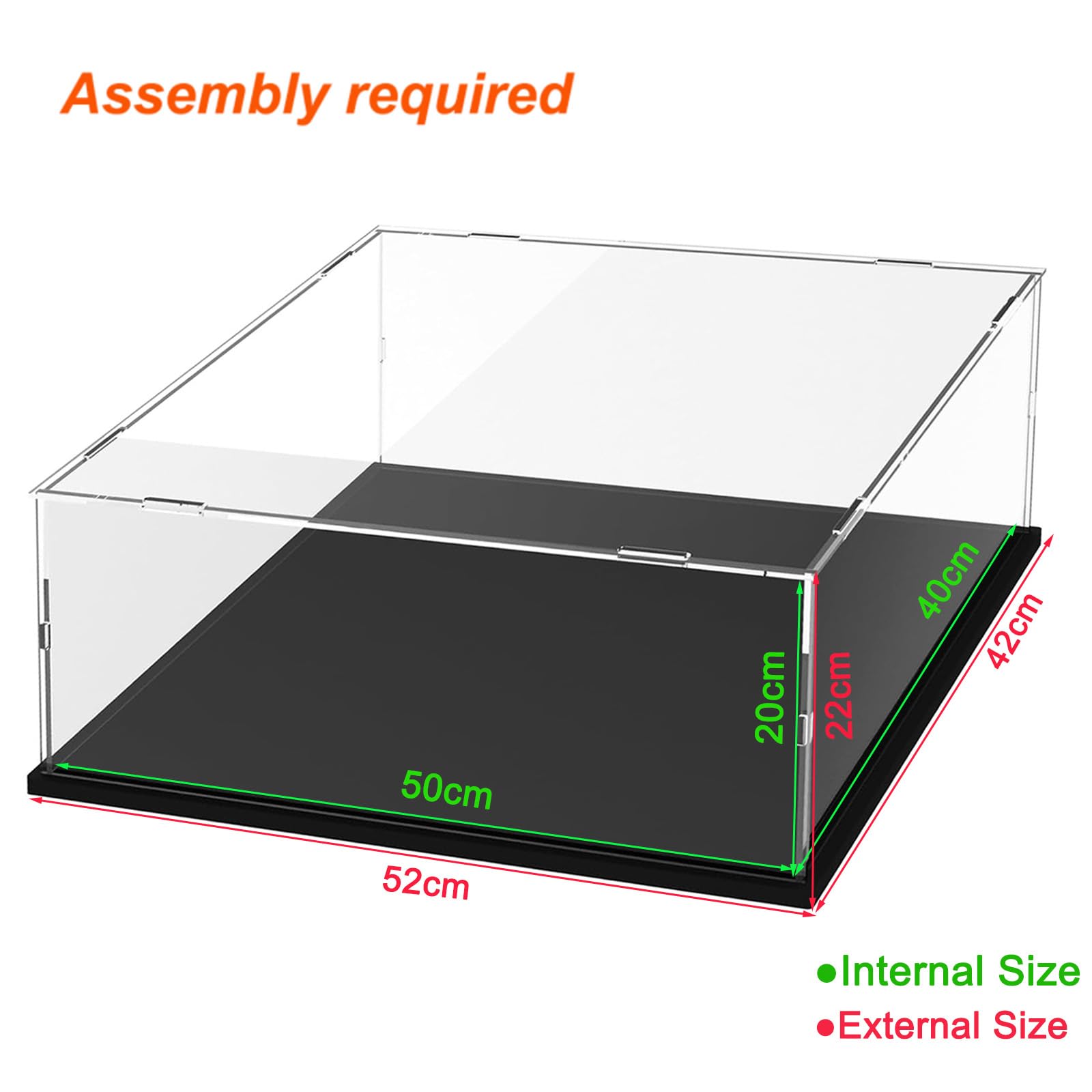 Vitrina Expositora para Colecciones Lego 43019 Balón Fútbol 10375 Desdentao 10281 Bonsái 75433 21590 75403 Caja Expositora Metacrilato Transparente 3mm Vitrina Acrílica, Interior Blanco 25x25x25cm — view 108