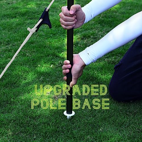 Patiassy Portable Badminton Set With Professional Badminton Net, 4 Badminton Rackets, 4 Nylon Badminton Shuttlecocks And Carrying Bag For Backyard (White) #TOP1