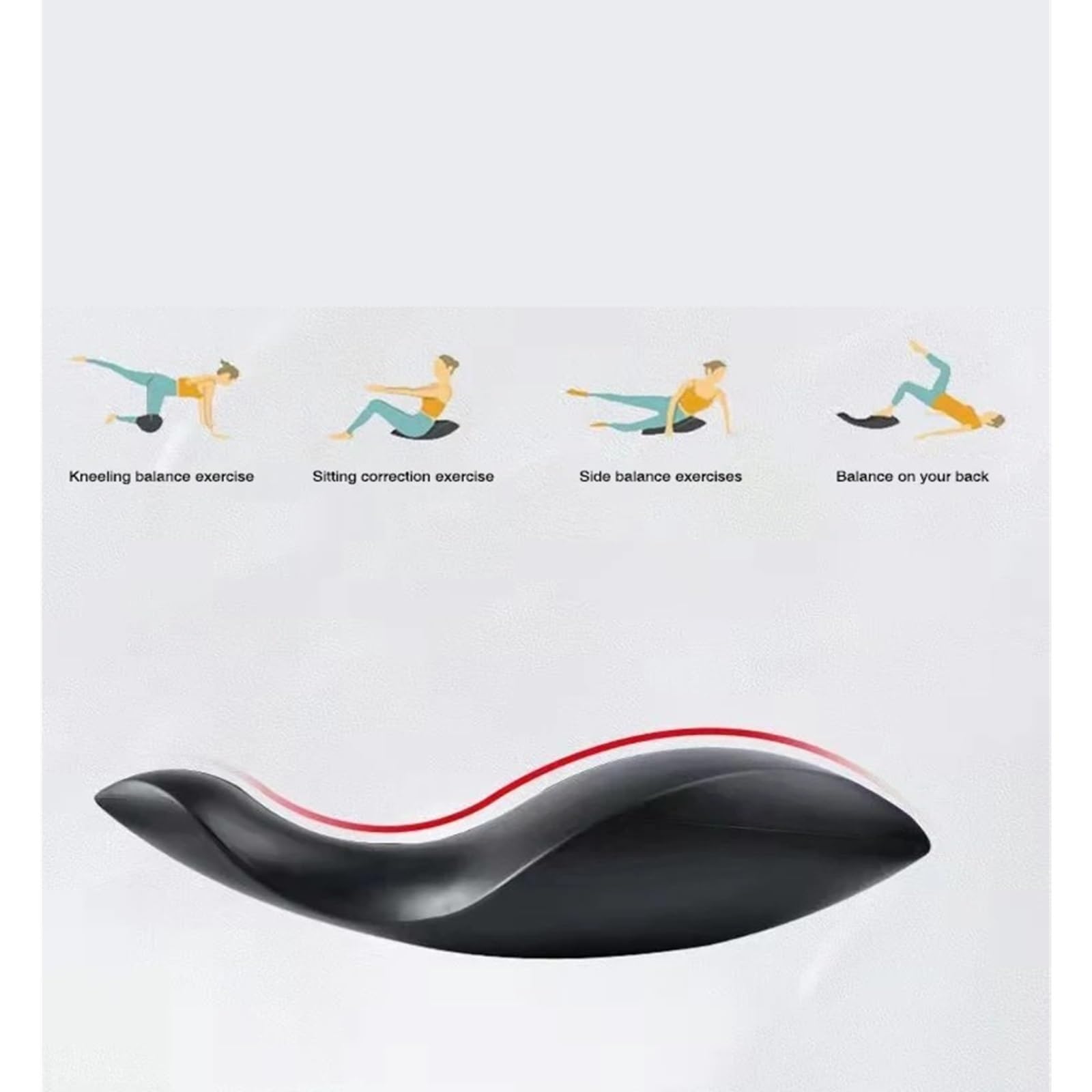 Pilates Dolphin OOV Wirbelsäulentraktionskorrektur Fitness Rücken Yoga Gleichgewichtstraining
