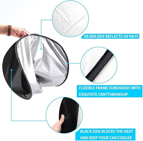 Miniatura 7 de Parasol plegable anti-UV UV protector solar reflector de aislamiento térmico para Mini Cooper R50 R52 R55 R56 R60 F54 F55 F56 F60 Countryman Clubman
