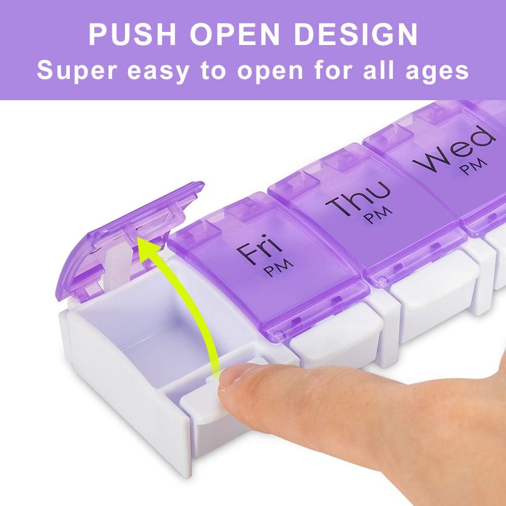 Promo Discount Up To 70% Off Windtrace Pill Boxes and Organizer Am Pm, Weekly Pill Organizer 2 Times a Day with Spring Open Design, Large Pill Case to Hold Vitamin, Supplements and Medicine Buy 1 get 1 Windtrace Pill Boxes and Organizer Am Pm, Weekly Pill Organizer 2 Times a Day with Spring Open Design, Large Pill Case to Hold Vitamin, Supplements and Medicine