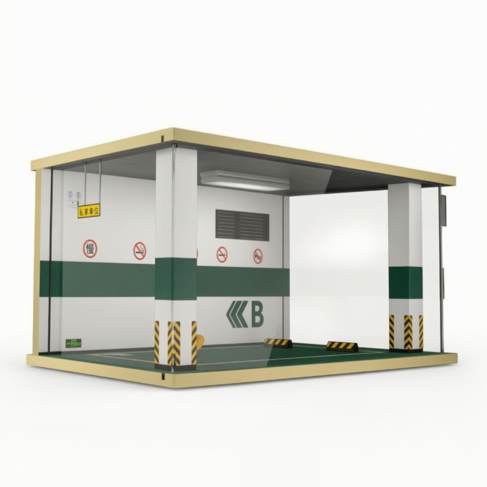 Detailgetreu Parkhaus-Diorama