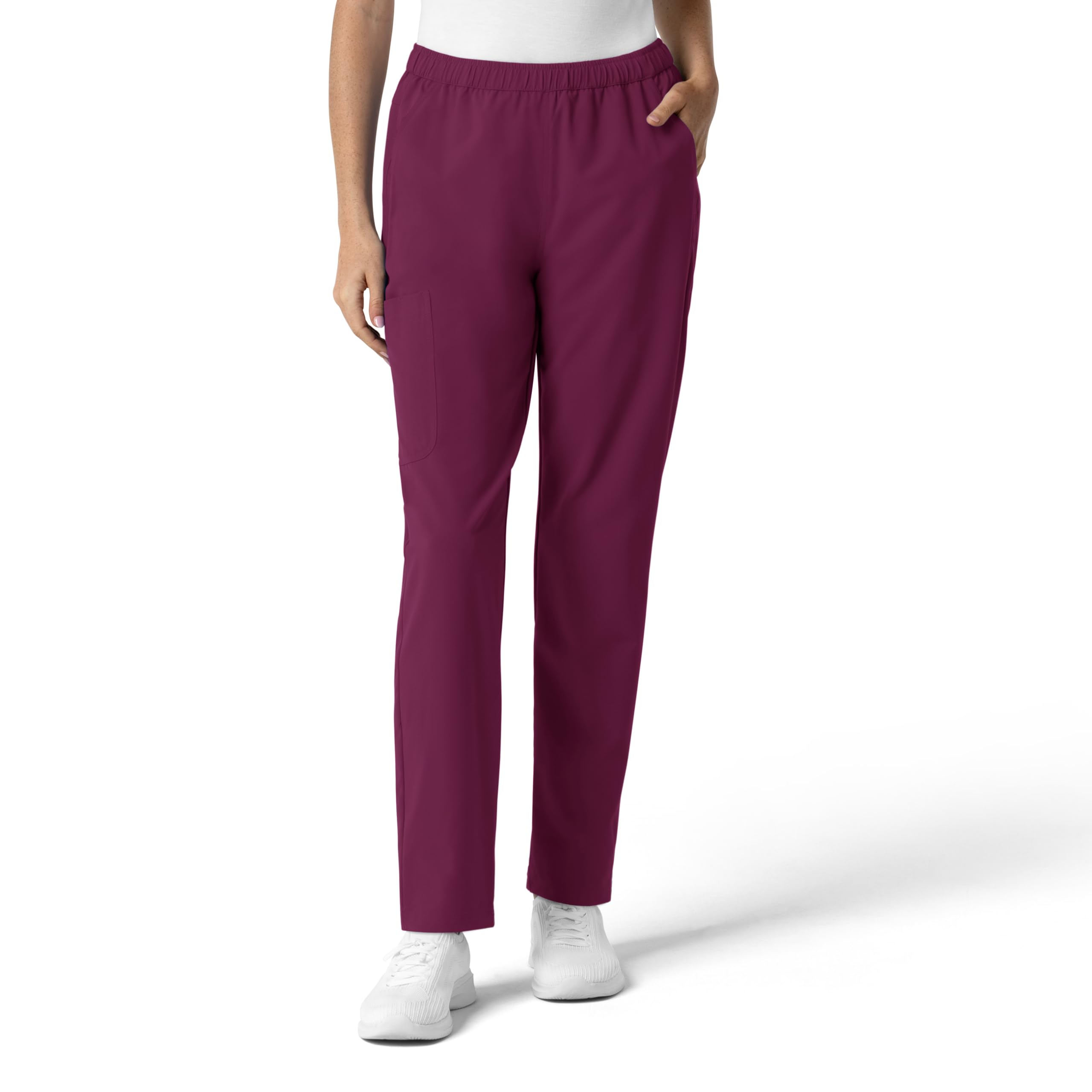 Wink NURTUR Scrubs for Women, Slim Leg Scrub Pant - Wine, 3X