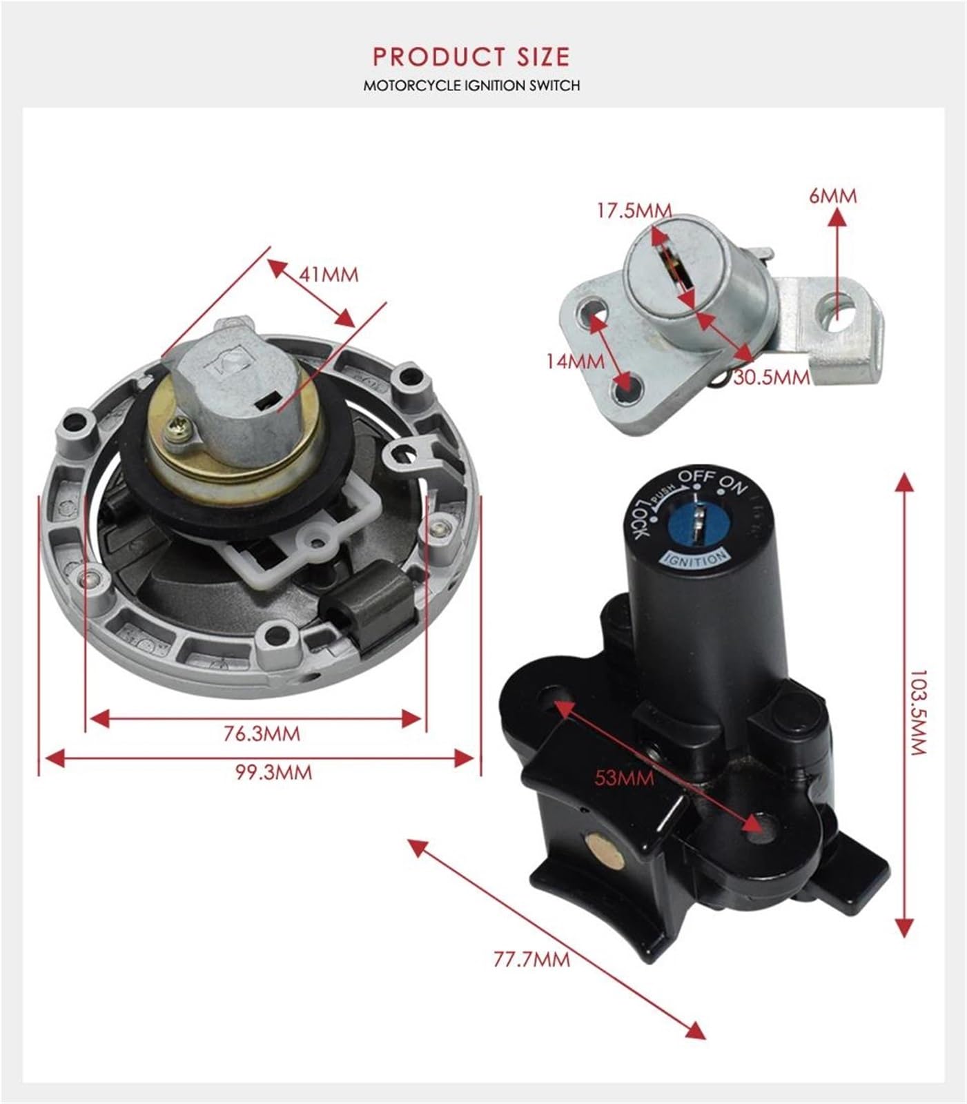 Per Kawasaki Per Ninja 250R EX250J Per 300 EX300A Kit Interruttore Di Accensione Per Moto Tappo Serbatoio Carburante Con 2 Chiavi