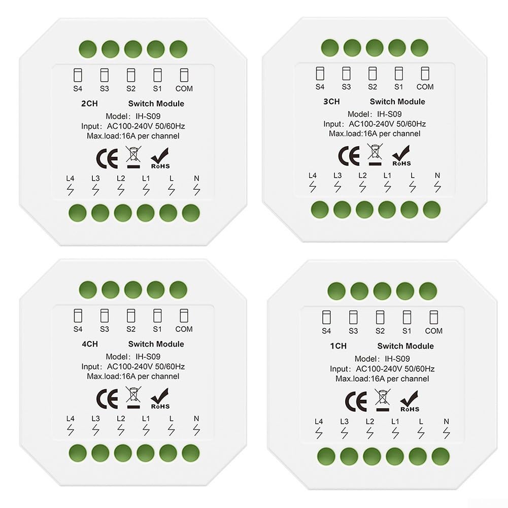 Para Tuya compatible con Zigbee 3.0 Módulo de interruptor inteligente de 16 A, aplicación de control remoto, soporte de voz, gestión de grupo, temporizador, configuración de cuenta regresiva, relé