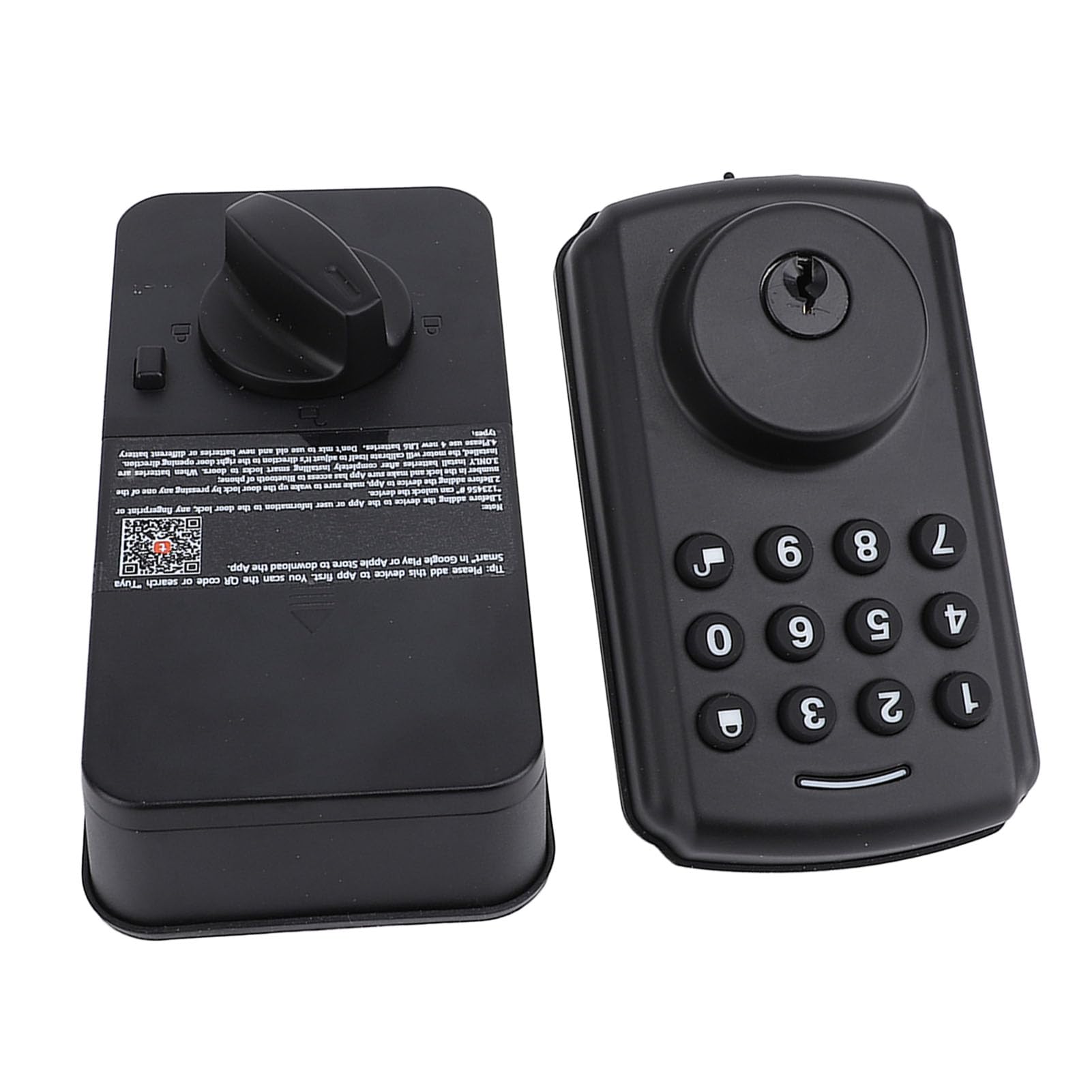 Cerradura de Teclado de Puerta Cerradura de Teclado de Puerta con Control de Aplicación - de Seguridad para el Hogar Multifuncional IP54 para Apartamentos y Alquileres a Corto Plazo