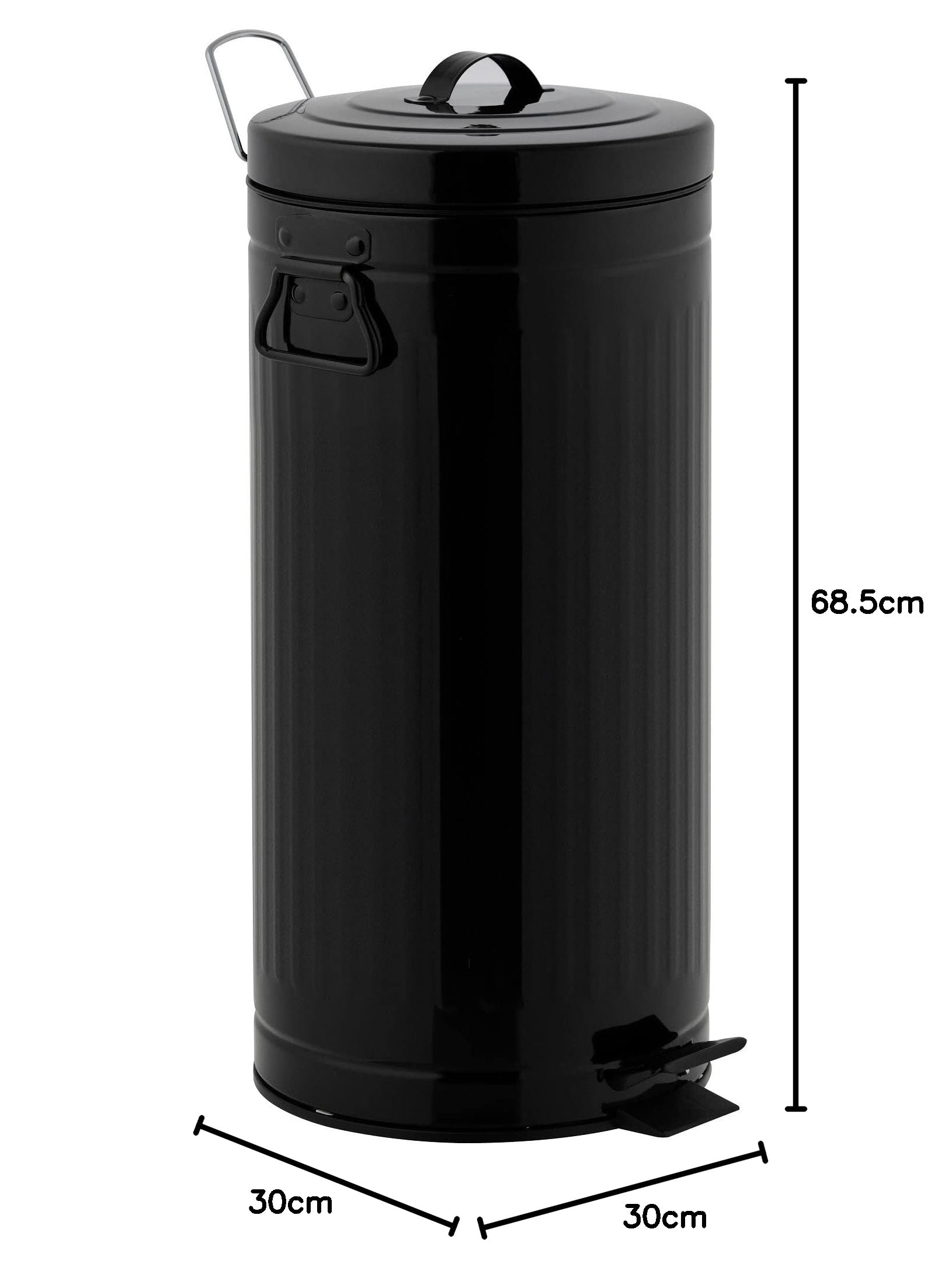 KITCHEN MOVE Kosz na śmieci, 30 l, czarny