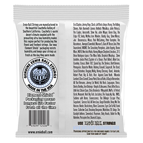 Ernie Ball Ernesto Palla Cordes en nylon, noir et argenté, pour guitare classique - Les Beatles, Paul McCartney, John Lennon, RIngo Starr, George Harrison Ernie Ball Ernesto Palla Cordes en nylon, noir et argenté, pour guitare classique – Image 3