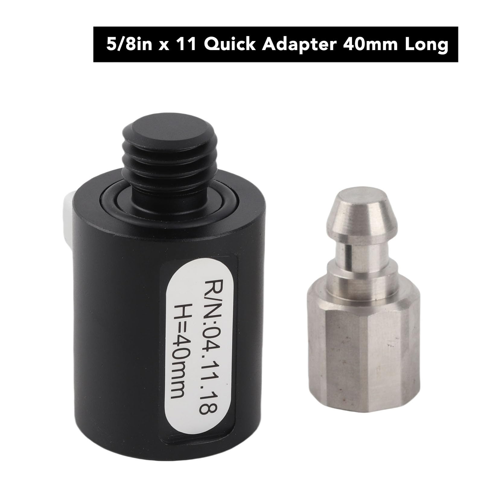 Gedourain Adapter do Tyczki Geodezyjnej GPS Mocny Szybkozłącze ze Stopu Aluminium do Tachimetru RTK Pomiar Mostów, Dróg, Budynków, 1,57 Cala