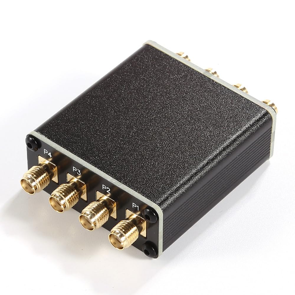 Fafeicy 4-in-1 Bandpassfilter 0,5–30 MHz, LC-Filter für SDR und Radioanlagen, Passive Metallwellenfiltermaschine, Vereinfachter HF-Filter für Funkamateure