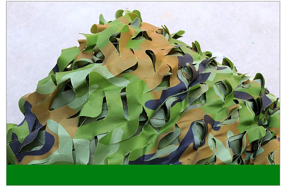Camo Netting with Mesh Backing, Woodland Camouflage Netting for Hunting Blinds - Military Mesh Net with Ropes for Garden Fence Roof Sunshade Theme Party Camo Net for Tree Stand