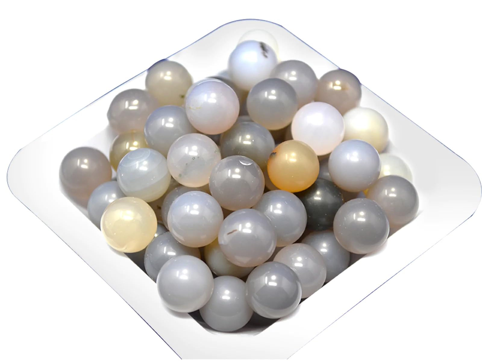 Bolas de medios de molienda de ágata de 12 mm - Medios de molienda de alta resistencia al desgaste for uso en laboratorio - 1 kg