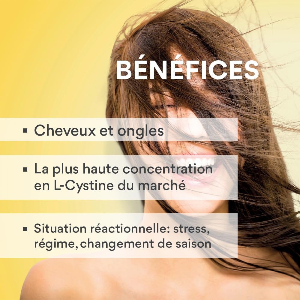 Bailleul | Cystiphane Fort | Complément alimentaire Cheveux & Ongles | Force & Vitalité | Résistance du cheveu | Chute de cheveux réactionnelle | Cystine – Vitamine B6 | Lot de 3x 120 comprimés